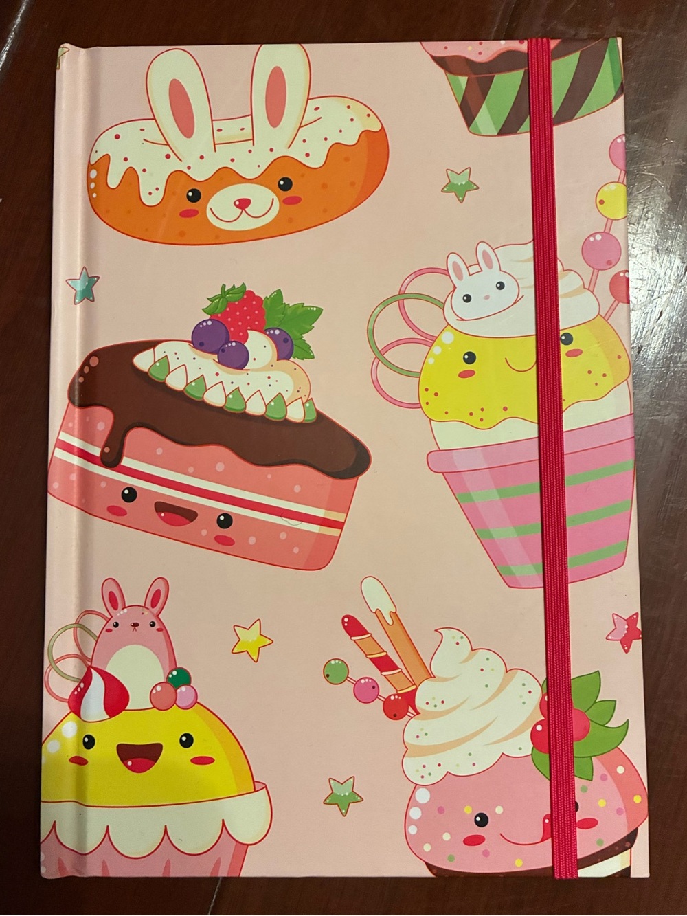 Brand new! “Cute pastries” Unused stationary notebook!
